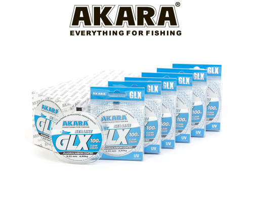 Леска Akara GLX Sea Line 100 м прозрачная ачная