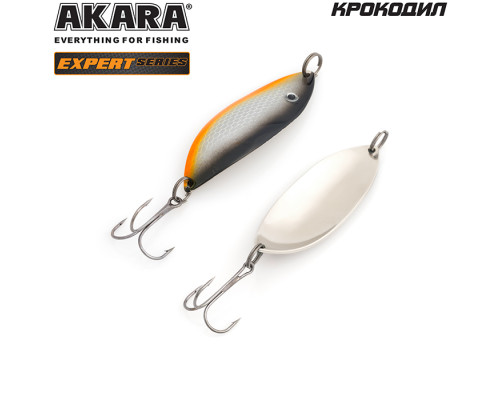 Блесна колеблющаяся Akara Expert Крокодил 25 гр. SIL с глазом