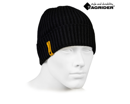 Шапка Tagrider Expedition 3008 вязаная черная CAP-3008