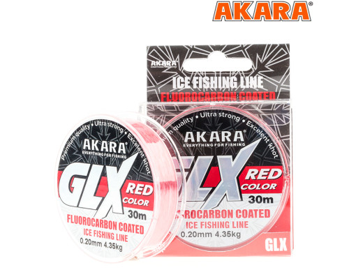 Леска Akara GLX ICE Red 30 м 0,14