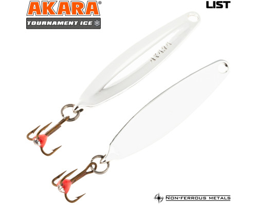 Блесна зимняя Akara Tournament Ice List 3,5 гр. Sil