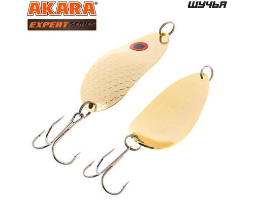 Блесна колеблющаяся Akara Expert Щучья 12 гр. GO с глазом