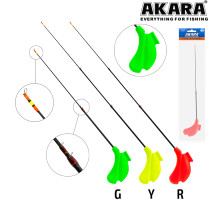 Удочка зимняя Akara Master Jig F 460 (1,5-7,0г) Green (хлыст Hi Carbon teleskop 2 составной) 2-G