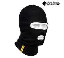 Шапка-маска Tagrider Expedition 3015 2 отверстия вязаная черная енная черная