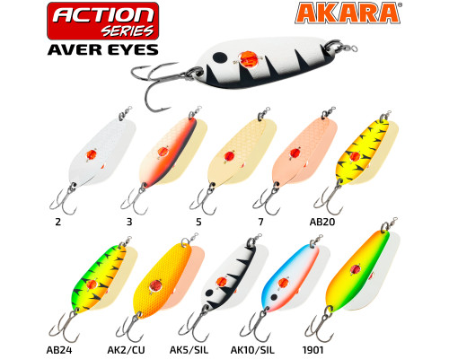 Блесна колеб. Akara Action Series Aver Eyes 90 28 гр. 1 oz. 03
