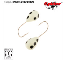 Мормышка W Spider Капля с отверстием (модель 12) 0,37 гр. 116P