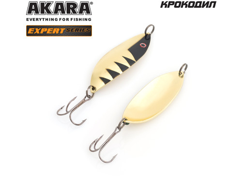Блесна колеблющаяся Akara Expert Крокодил 25 гр. SIL с глазом