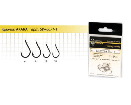 Крючок Akara SW-0071-1 (10шт.) карась
