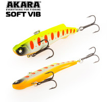 Воблер Akara раттлин Soft Vib 105 мм 38 гр. A196