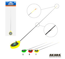 Удочка зимняя Akara Finezza UL (0,7-2,8г) Yellow (хлыст стеклопласт с кольцами) SPS-Y