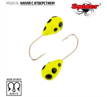 Мормышка W Spider Капля с отверстием (модель 12) 0,37 гр. 114