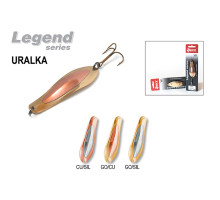 Блесна колеб. Akara Legend Uralka со вставкой 90 мм 22 гр. Go(Cu)