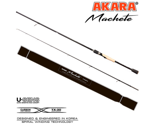 Спиннинг штекерный угольный Akara Machete (17-45) MH AM802MH-240