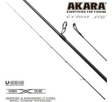 Хлыст угольный для спиннинга Akara Erion Jig Spin IM9 (5-25) 2,1 м