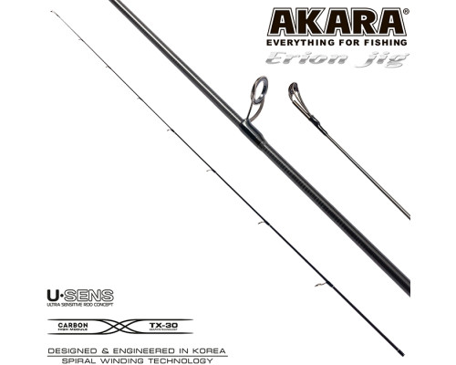 Хлыст угольный для спиннинга Akara Erion Jig Spin IM9 (5-25) 2,1 м