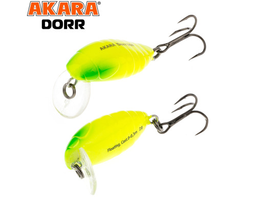 Воблер Akara Dorr 30F 2,0 гр. (1/14 oz 1,2 in) A120
