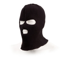 Шапка-маска Tagrider Expedition 3011 3 отверстия вязанная черная MASK-3011