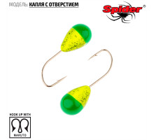 Мормышка W Spider Капля с отверстием (модель 12) 0,37 гр. 126