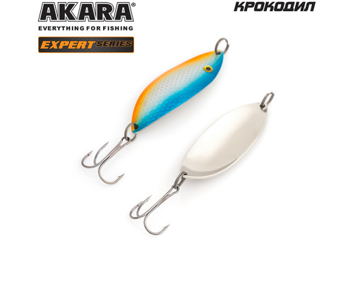Блесна колеблющаяся Akara Expert Крокодил 25 гр. SIL с глазом