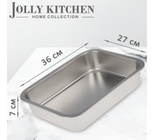 Противень Jolly Kitchen нержавеющая сталь 0,8 мм 36x27x7 см