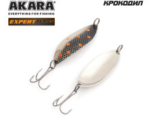 Блесна колеблющаяся Akara Expert Крокодил 25 гр. GO с глазом