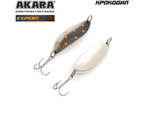Блесна колеблющаяся Akara Expert Крокодил 25 гр. SIL с глазом