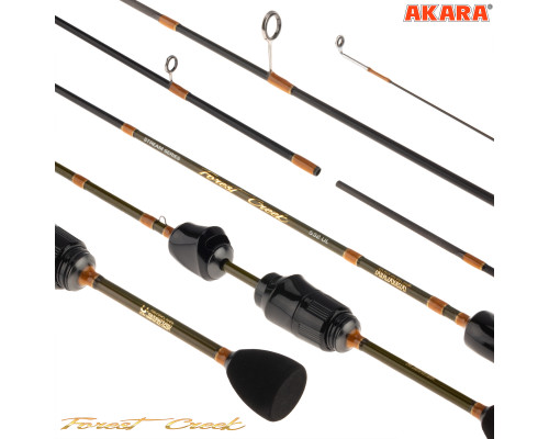 Спиннинг штекерный угольный 2 колена Akara Forest Creek 532UL TX-40 (0,4-4) 1,6 м FC532UL-160