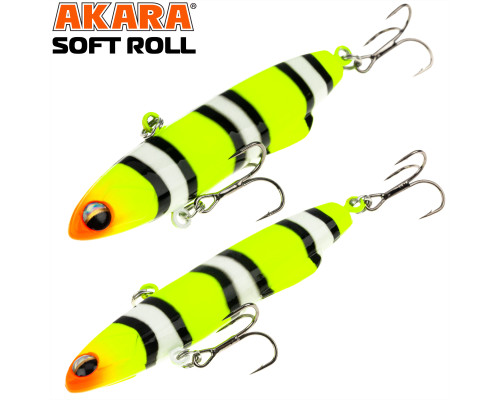 Воблер Akara раттлин Soft Roll 80 мм 28 гр. A 72