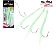 Снасточка морская Kujira Gummi Makk 10/0 Lumo (3 шт)