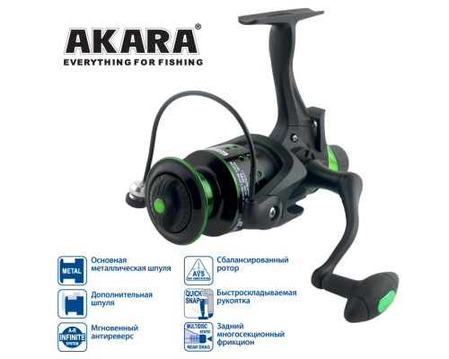 Катушка безынерционная Akara Geden Carp FG 3000 3+1bb з/ш