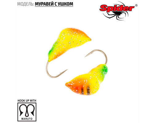 Мормышка W Spider Муравей с ушком (модель 13) 0,40 гр. 34