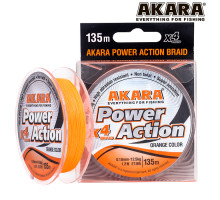Шнур Akara Power Action X-4 Orange 135 м 0,14