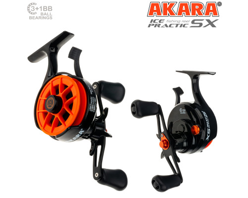 Катушка мультипликаторная зимняя Akara Ice Practic SX 3+1 bb AIPSX-4