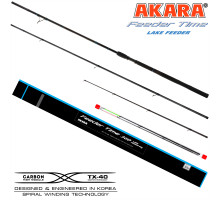 Удилище штекерное угольное фидерное 3 колена Akara Feeder Time Lake Feeder TX-40 (40-60-80) (40-60-80) 3,9м