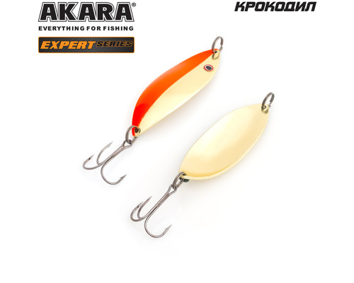 Блесна колеблющаяся Akara Expert Крокодил 25 гр. SIL с глазом
