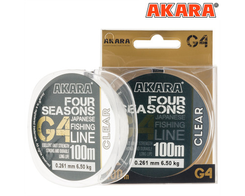 Леска Akara G4 Four Seasons 100 м 0,133