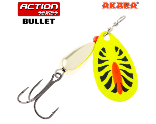 Блесна вертушка Akara Action Series Bullet 8-A28