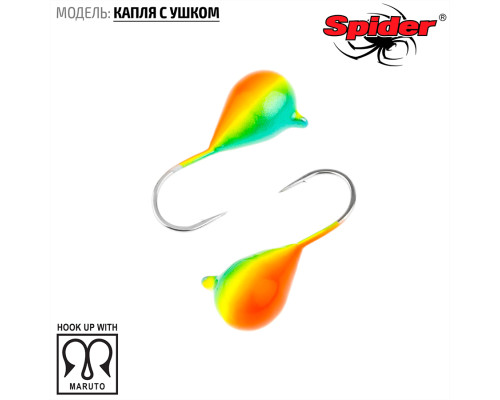 Мормышка W Spider Капля с ушком (модель 11) 0,26 гр. 39