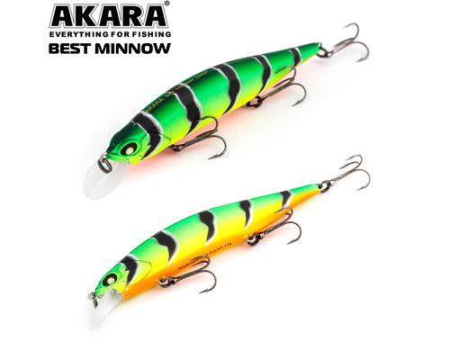 Воблер Akara Best Minnow 100SP 15 гр. (9/17 oz 3,9 in) A107