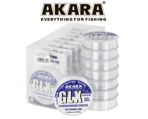 Леска Akara GLX ICE Clear 30 м 0,16