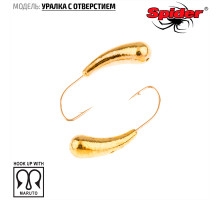 Мормышка W Spider Уралка с отверстием (модель 29) 0,58 гр. Go