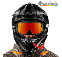 Маска горнолыжная Tagrider IMN-007-45 Gold Red Mirror Ski Winter