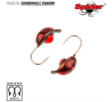 Мормышка W Spider Плавунец (модель 21) ш. 4,0 мм 0,90 гр. 93 с камнем