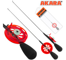Удочка зимняя Akara Leader N с катушкой с тюльпаном (хлыст Hi Carbon fast) HFT-LN