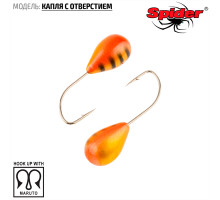 Мормышка W Spider Капля с отверстием (модель 12) 0,37 гр. 36