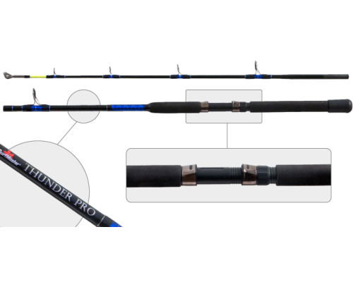 Спиннинг штекерный стекло 2 колена Surf Master 1454 Thunder Pro с роликом под стакан SM1454-180