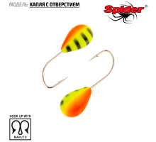 Мормышка W Spider Капля с отверстием (модель 12) 0,37 гр. 35