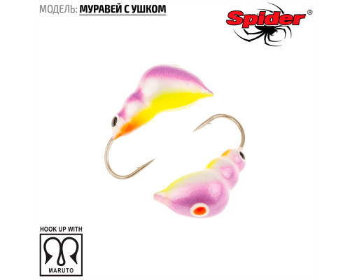 Мормышка W Spider Муравей с ушком (модель 13) 0,40 гр. 36