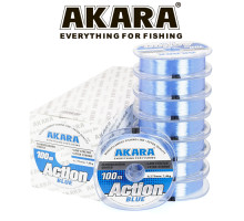 Леска Akara Action Blue 100 м 0,14 голубая