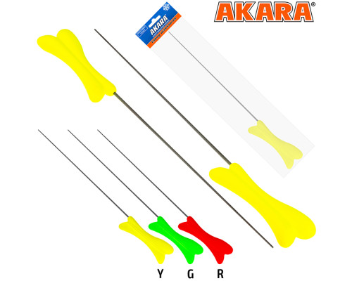 Удочка зимняя Akara RKW1 желтая (хлыст Hi Carbon 1 составной) 38 см RKW1-Y